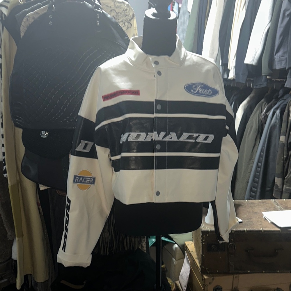 Ford Monaco Racing Jacket - Black and Cream
